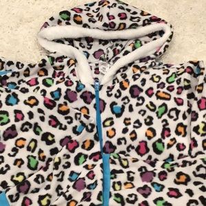 XL Hooded Zip Up Pajamas